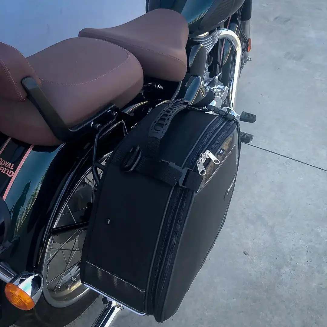 Borse laterali per Royal Enfield Classic 350, coppia di borse SCRAMBLER - immagine 2