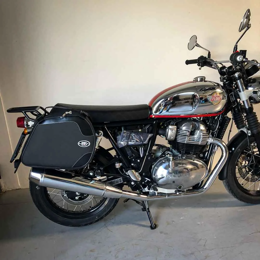 Borse laterali per Royal Enfield Interceptor Continental, coppia di borse SCRAMBLER - immagine 2