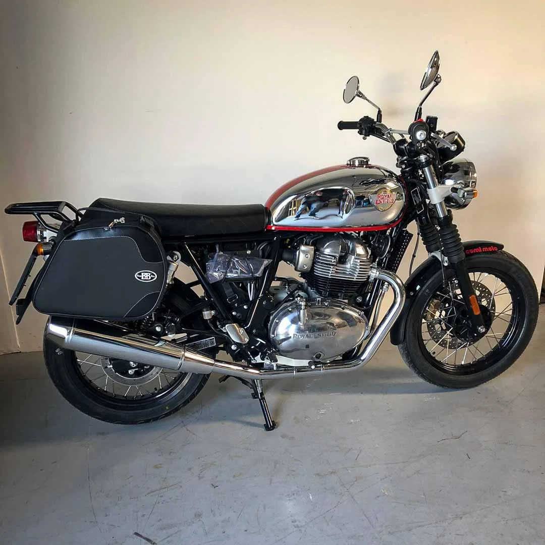 Borse laterali per Royal Enfield Interceptor Continental, coppia di borse SCRAMBLER - immagine 3
