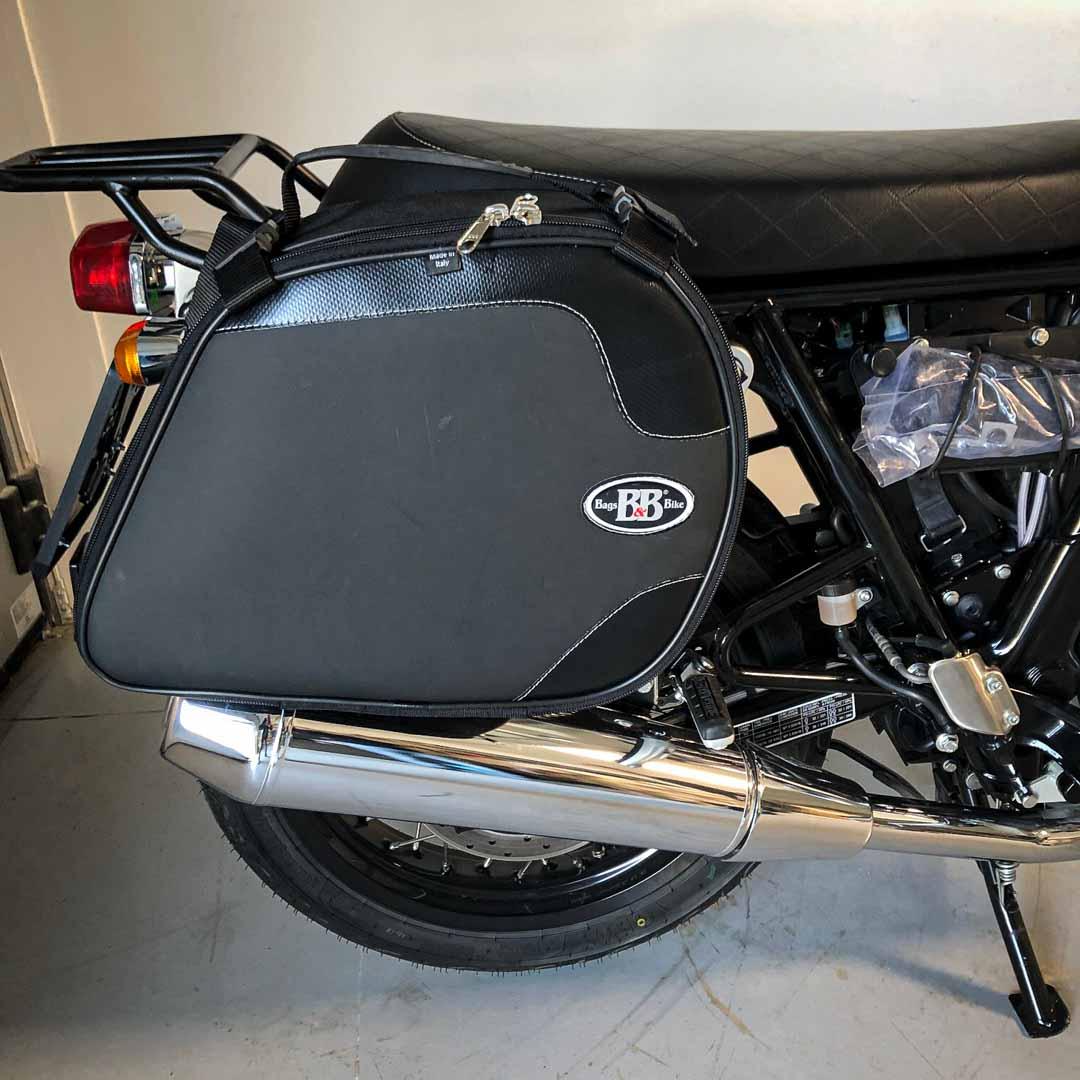 Panniers for Royal Enfield Interceptor Continental, pair of SCRAMBLER side bags - Image 4