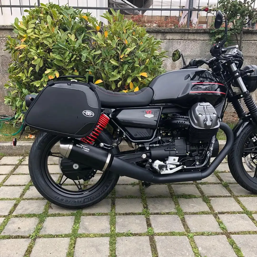 Borse laterali per Moto Guzzi V7 Special Edition, coppia di borse SCRAMBLER - immagine 4