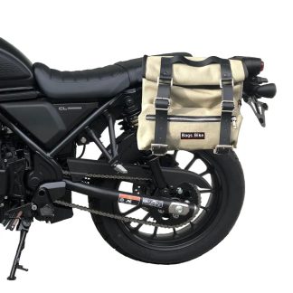 Borsa laterale per Honda CL 500, borsa singola SAHARA in Grigio