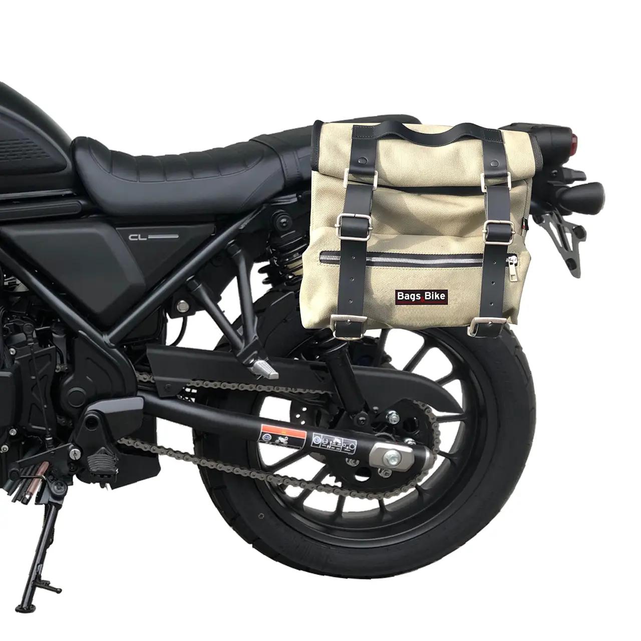 Borsa laterale per Honda CL 500, borsa singola SAHARA in Grigio