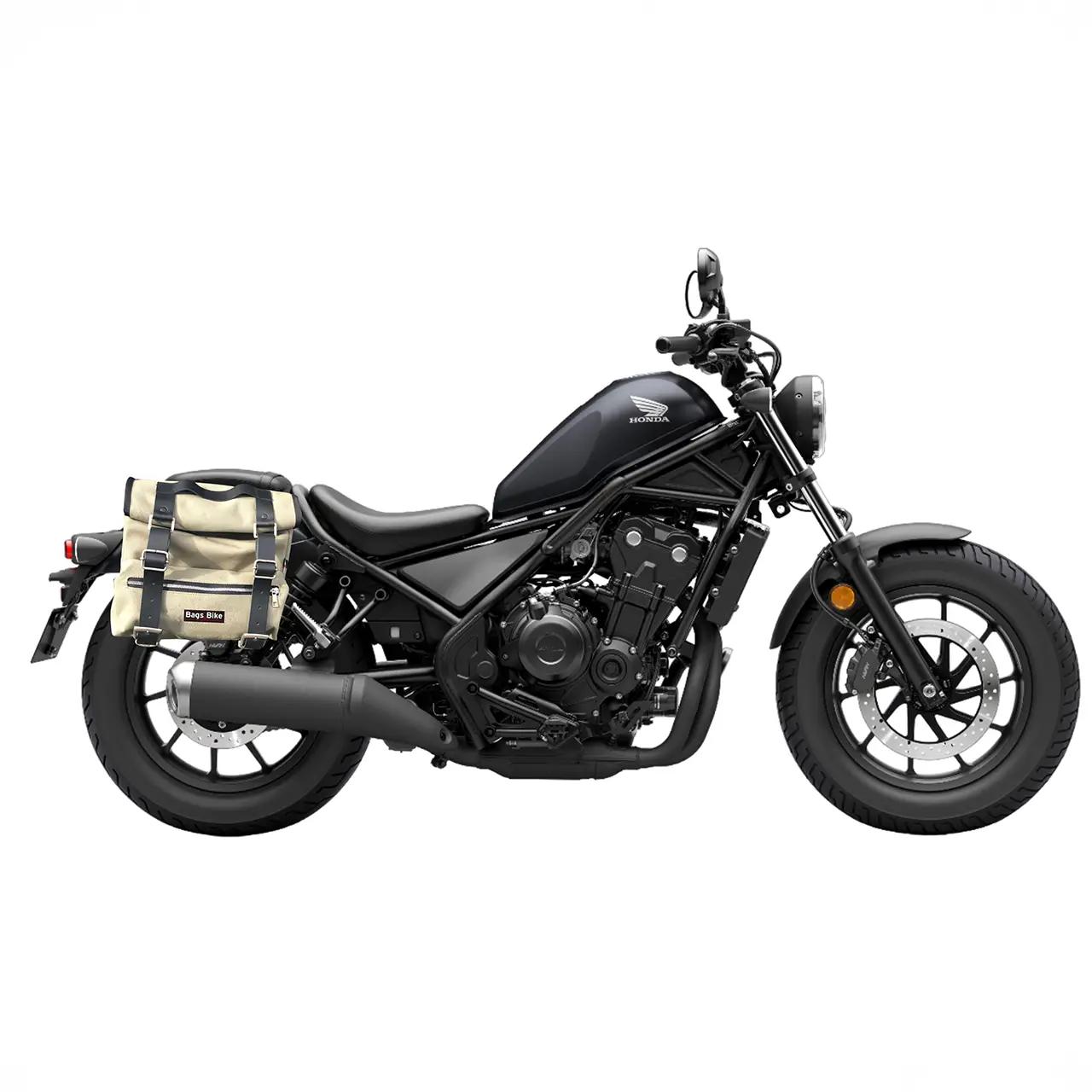 Panniers for Honda Rebel 500, pair of SAHARA in Gray side bags - Image 2