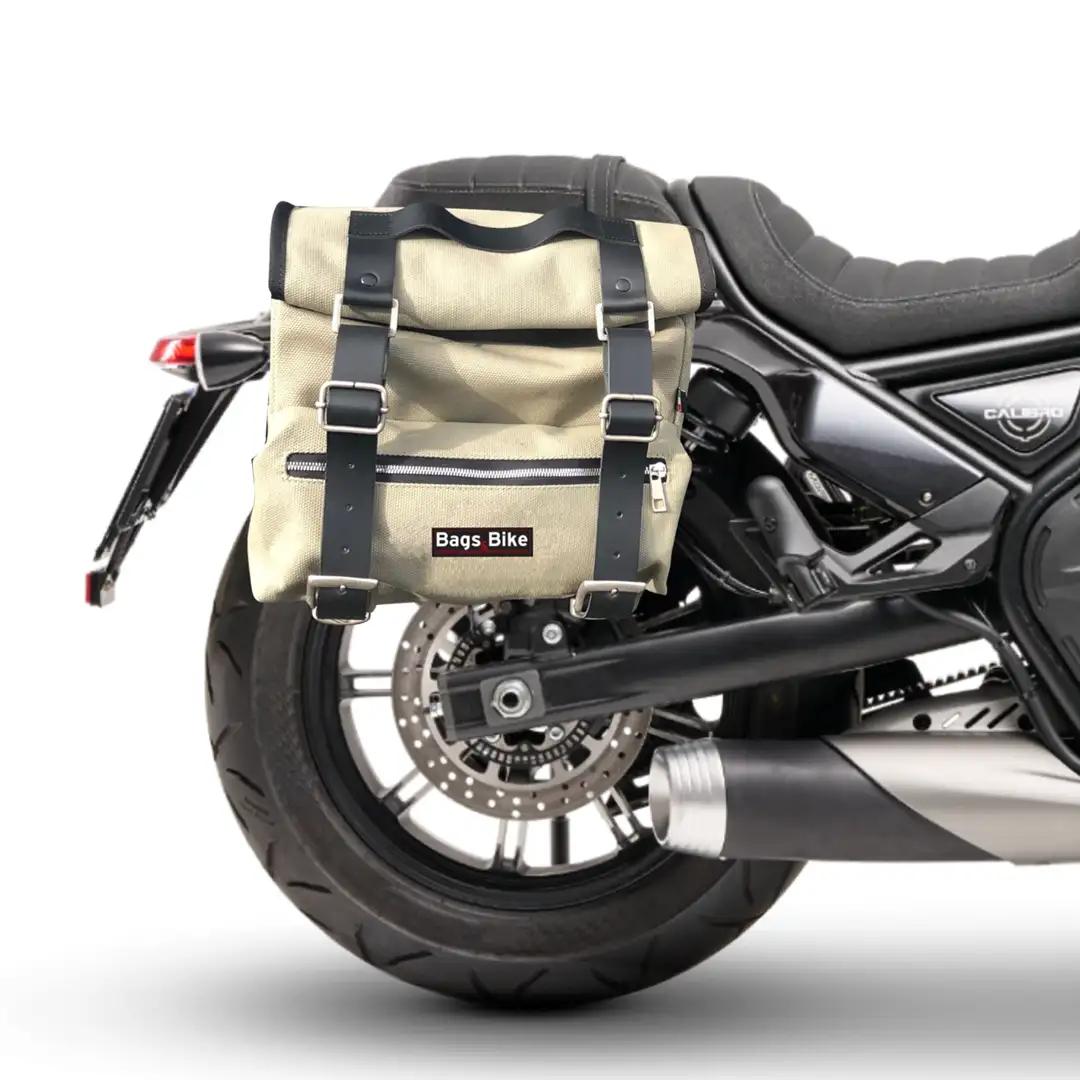 Panniers for Calibro Moto Morini, pair of SAHARA in Gray side bags