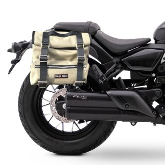 Panniers for Cfmoto CL450 C, pair of SAHARA in Gray side bags