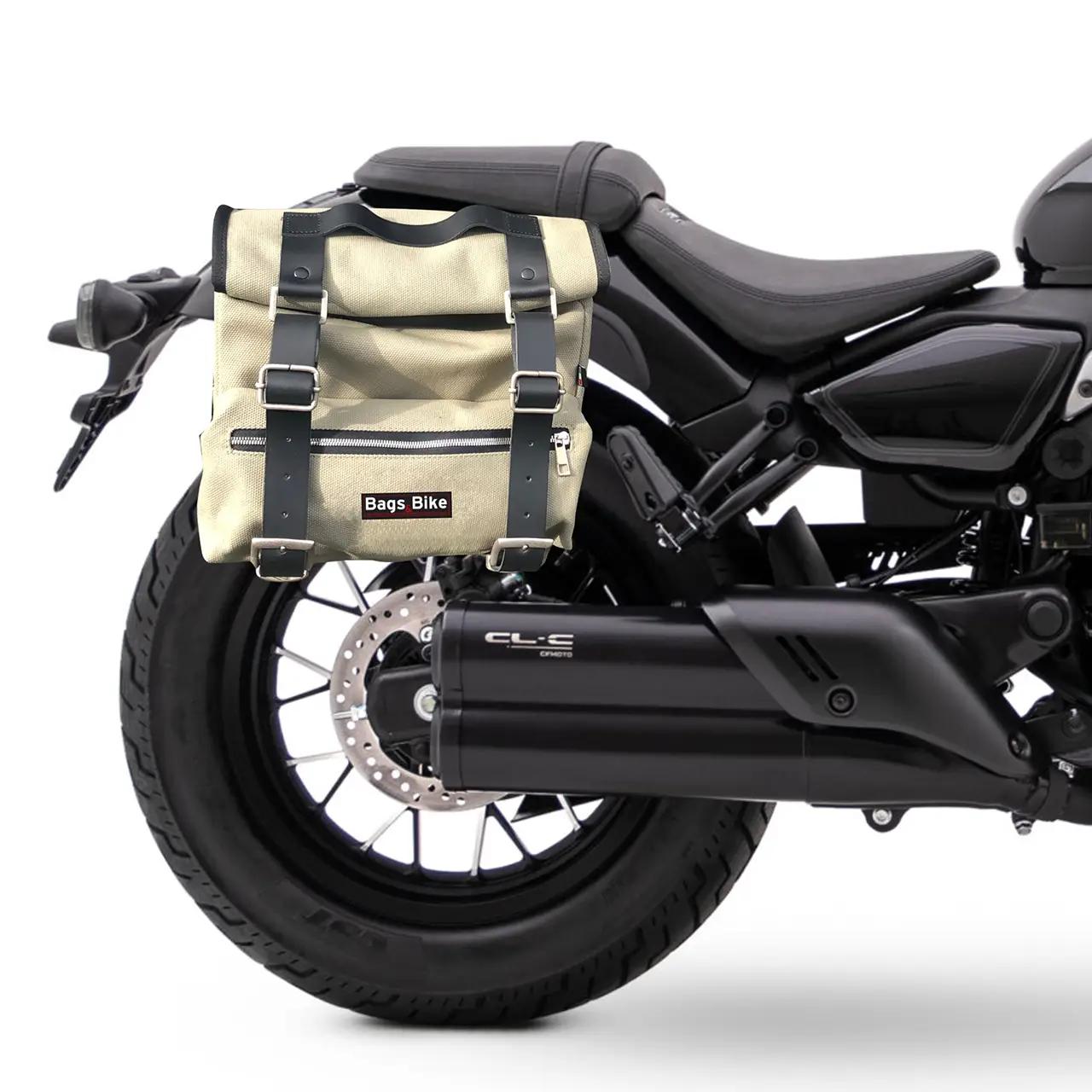 Panniers for Cfmoto CL450 C, pair of SAHARA in Gray side bags