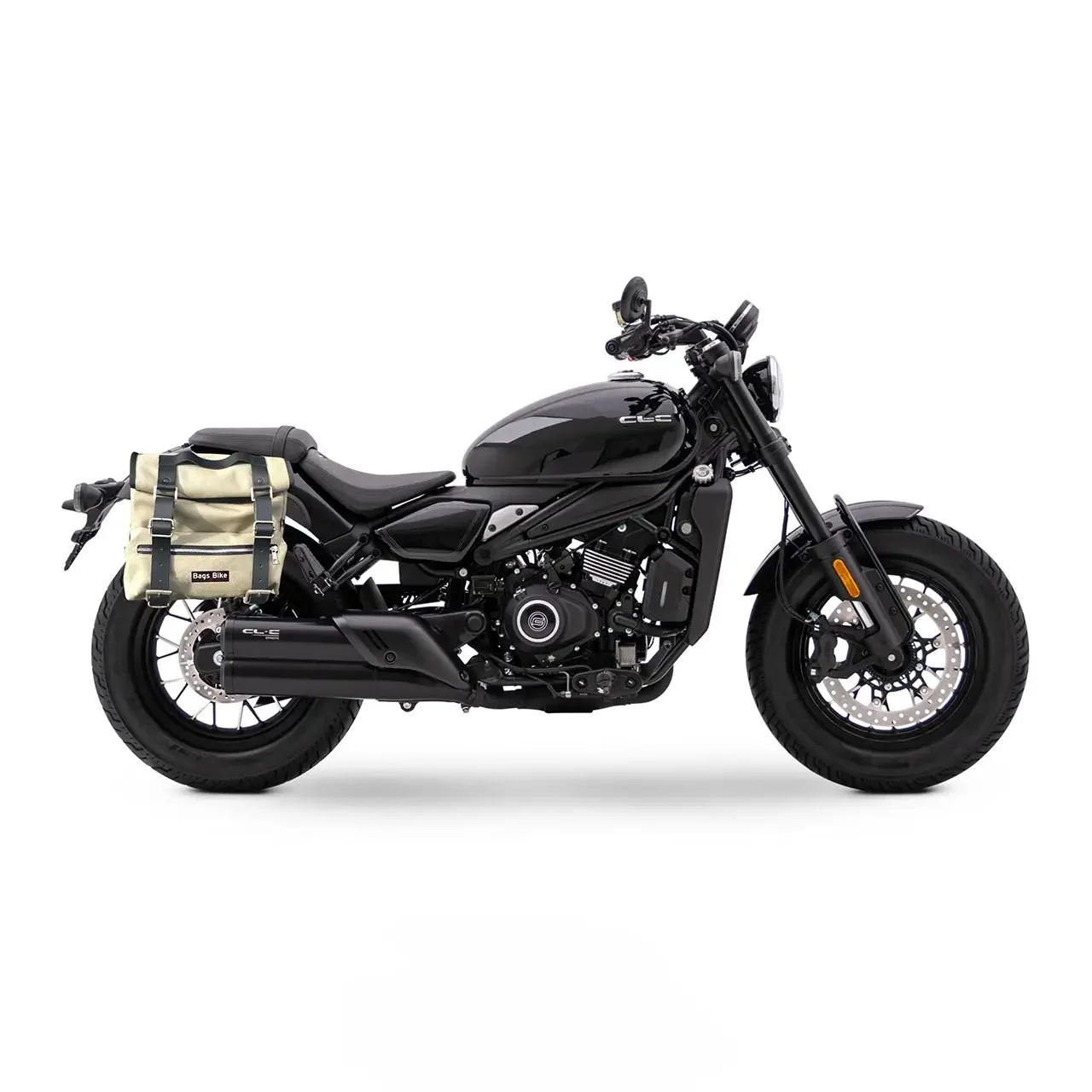 Panniers for Cfmoto CL450 C, pair of SAHARA in Gray side bags - Image 3