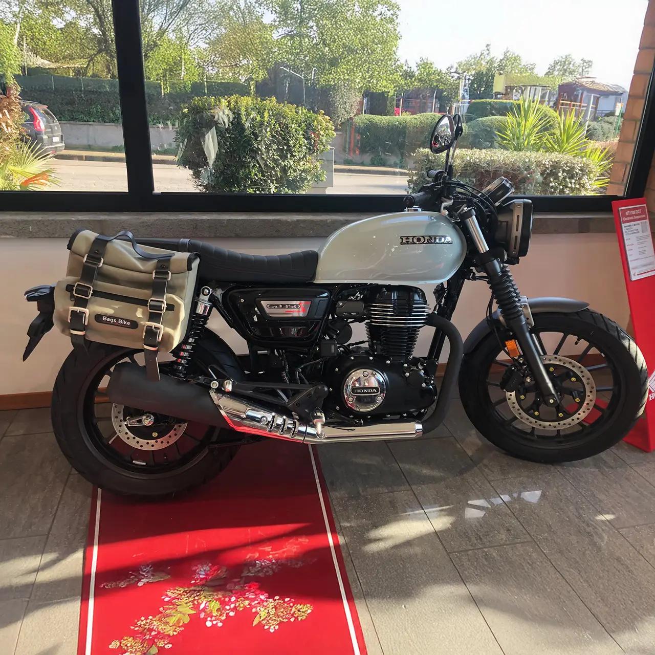 Pannier for Honda GB 350 S, left-sided bag SAHARA in Gray - Image 2