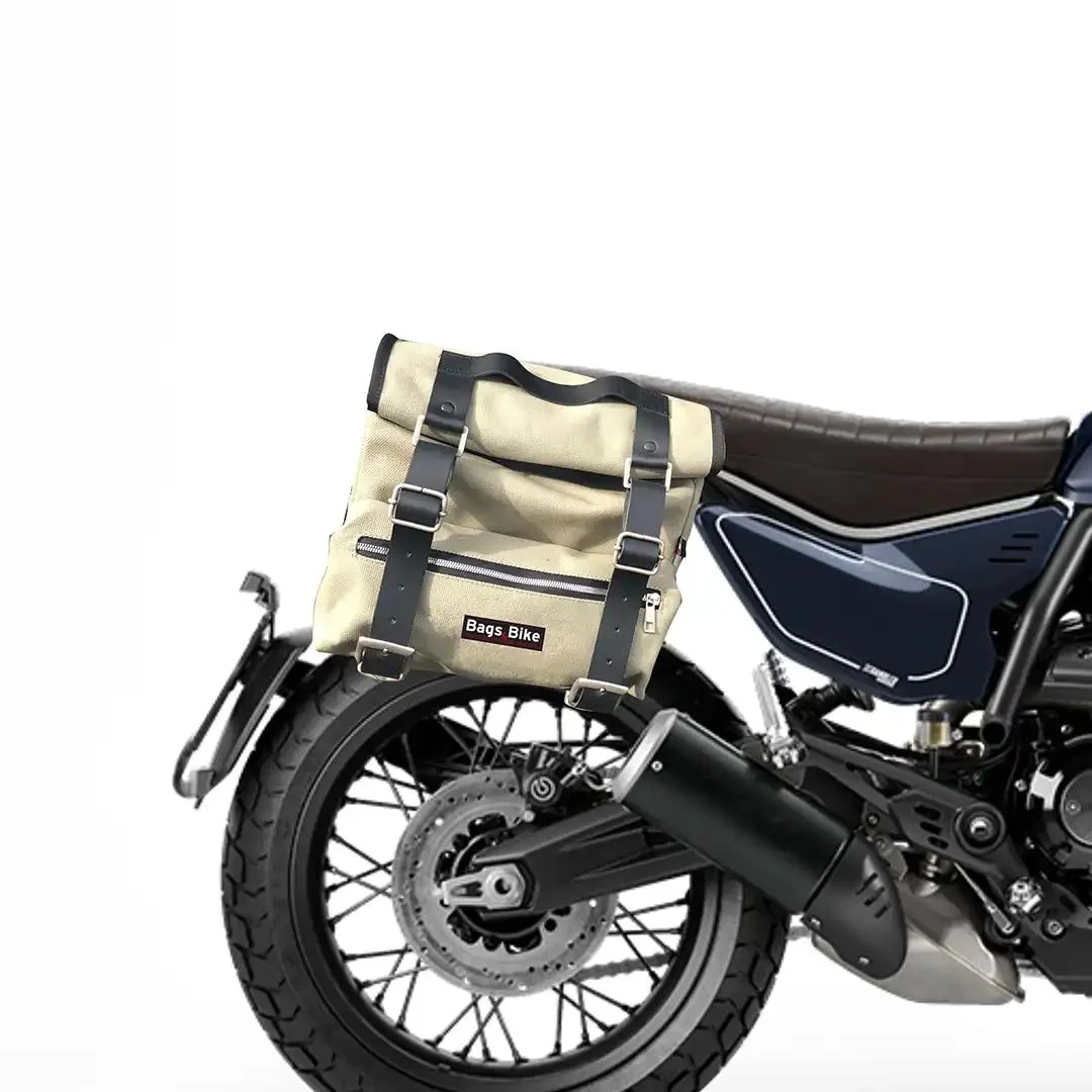 Panniers for Ducati Scrambler 800 2024, pair of SAHARA in Gray side bags - Image 2