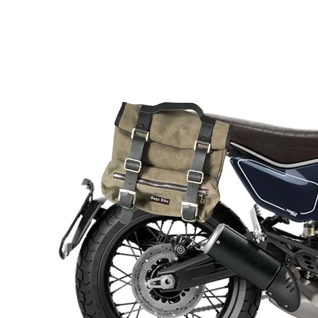 Panniers for Ducati Scrambler 800 2024, pair of SAHARA in Green side bags - Image 2