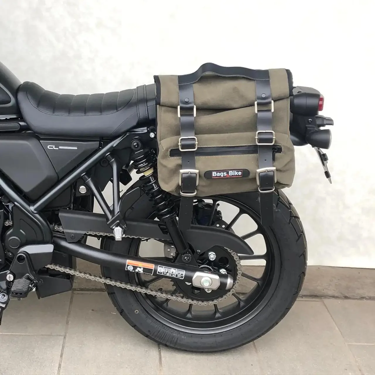 Pannier for Honda CL 500, single side bag SAHARA in Green