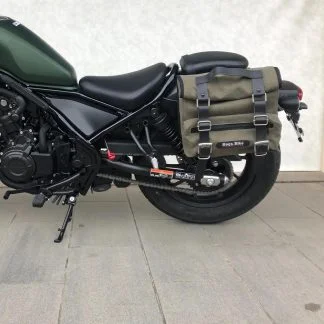 Panniers for Honda Rebel 500, pair of SAHARA in Green side bags