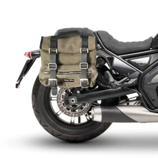 Panniers for Calibro Moto Morini, pair of SAHARA in Green side bags