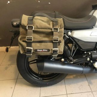 Panniers for Moto Guzzi V7 Sport, pair of SAHARA in Green side bags