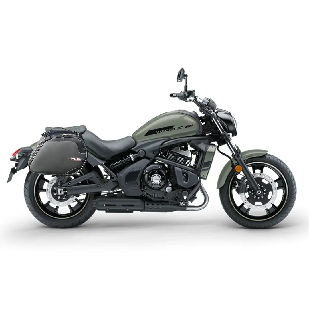 Panniers for Kawasaki Vulcan 650, pair of SCRAMBLER side bags - Image 2