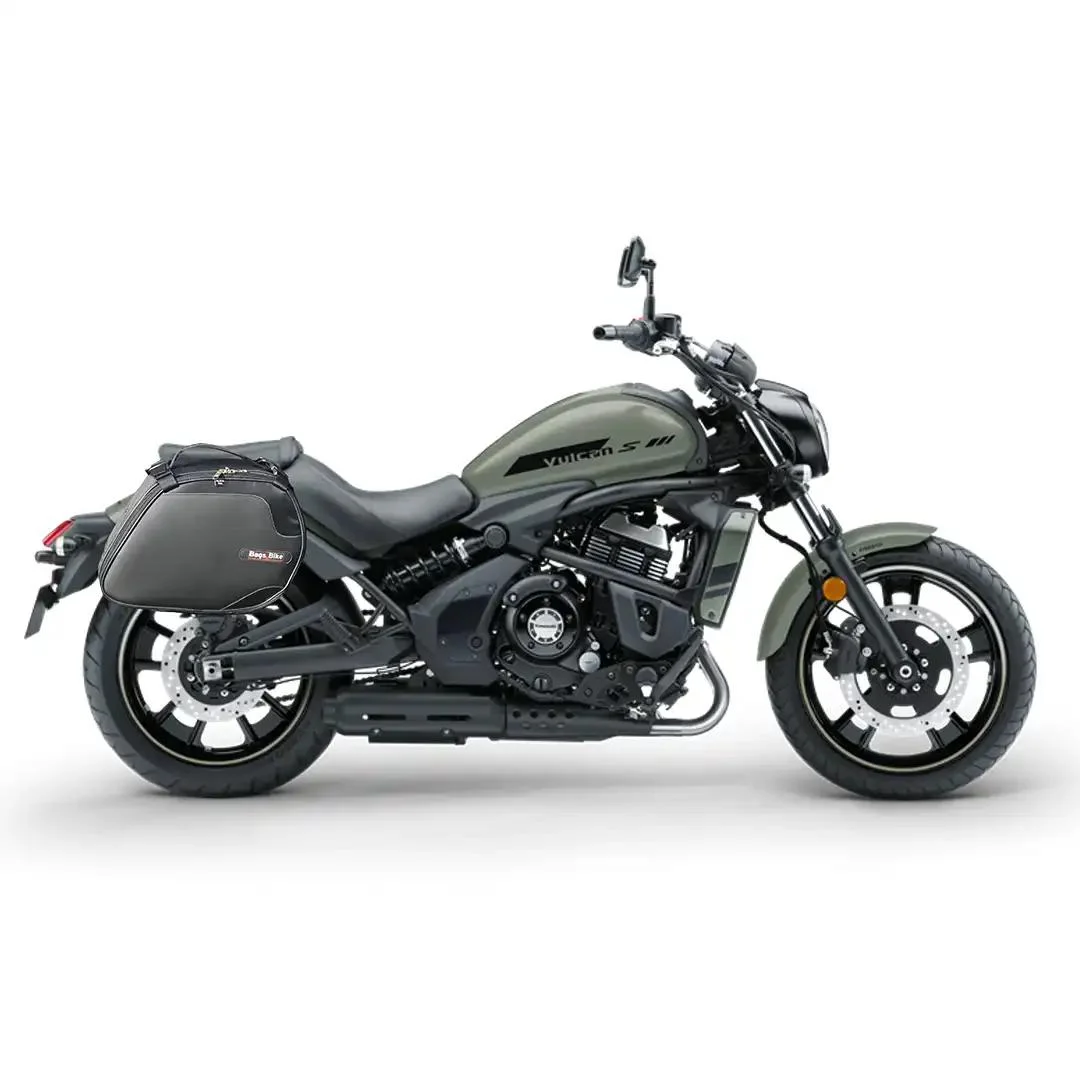 Panniers for Kawasaki Vulcan 650, pair of SCRAMBLER side bags - Image 2