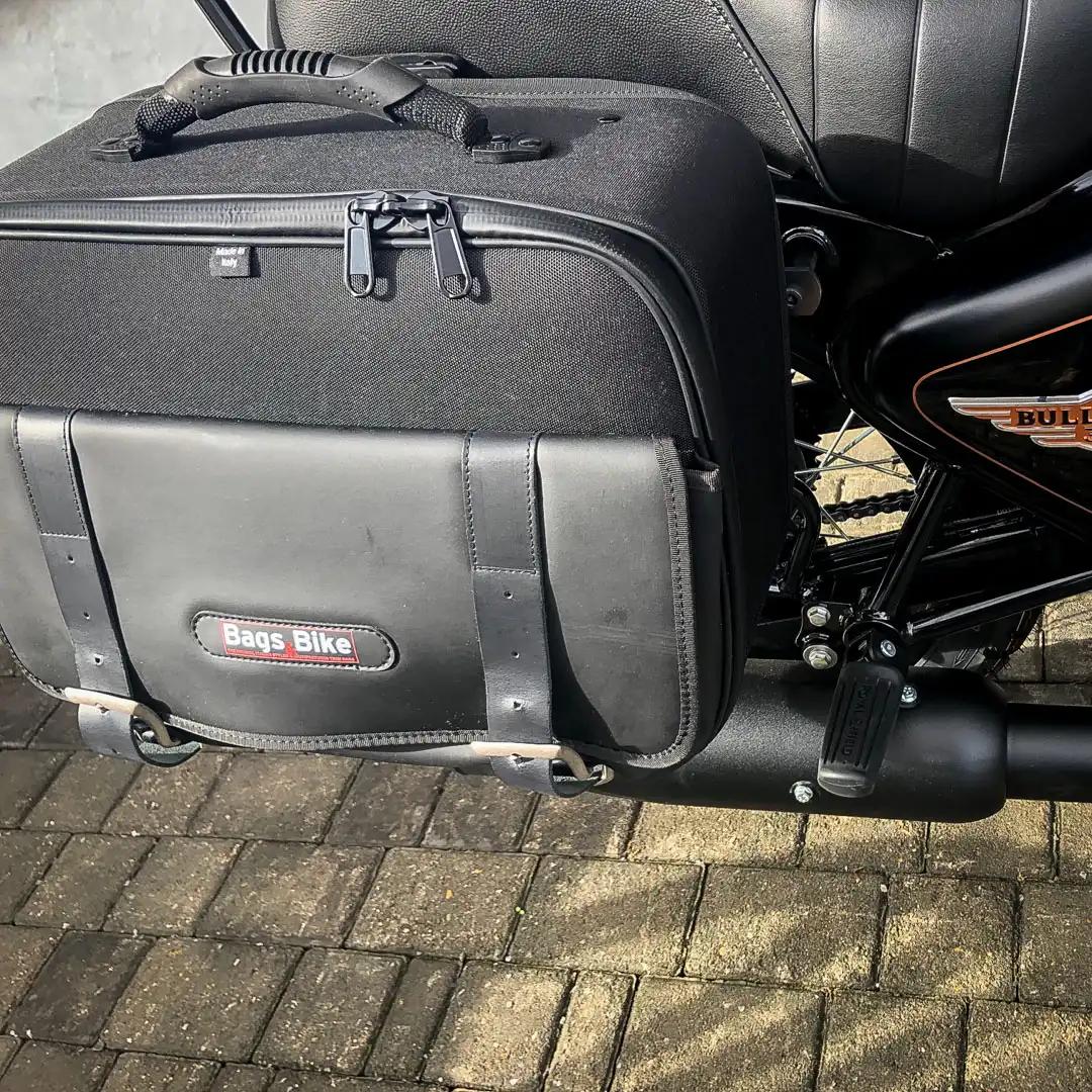 Panniers for Royal Enfield Bullet 350, pair of TRAVEL side bags - Image 3