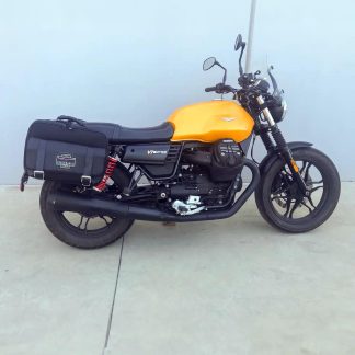 Panniers for Moto Guzzi V7 III, pair of TRAVEL CENTENARIO side bags