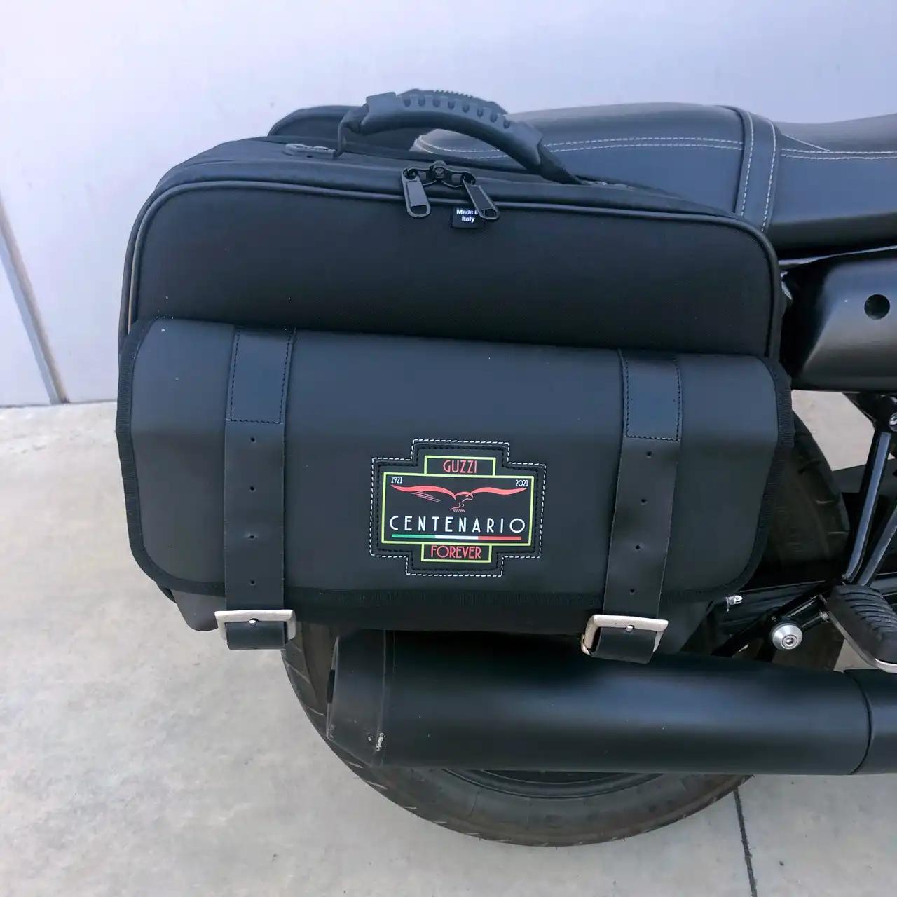 Panniers for Moto Guzzi V7 III, pair of TRAVEL CENTENARIO side bags - Image 5