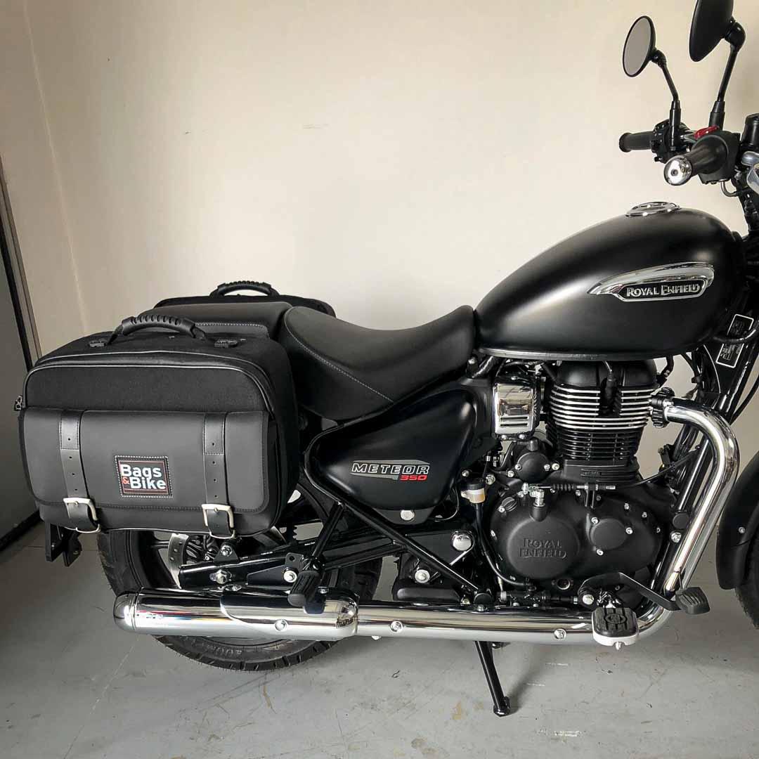 Panniers for Royal Enfield Meteor 350, pair of TRAVEL side bags - Image 2