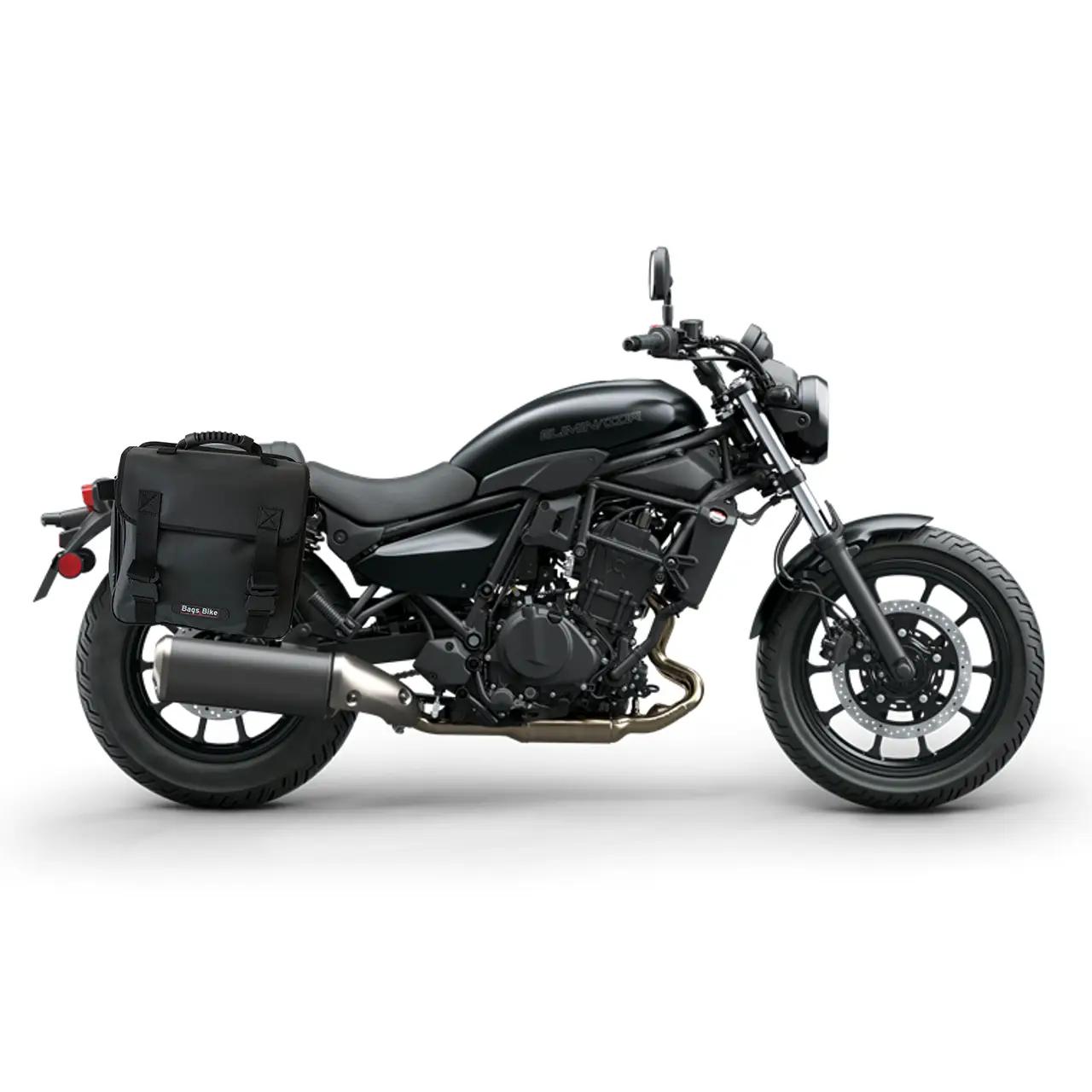 Panniers for Kawasaki Eliminator, pair of TREKKER side bags - Image 2