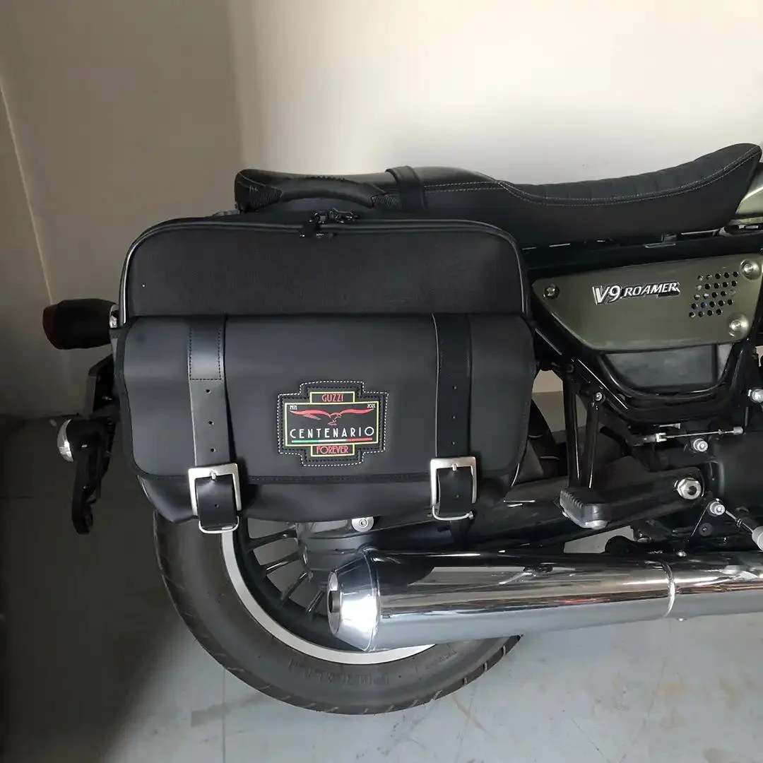 Panniers for Moto Guzzi Roamer, pair of TRAVEL CENTENARIO side bags - Image 2