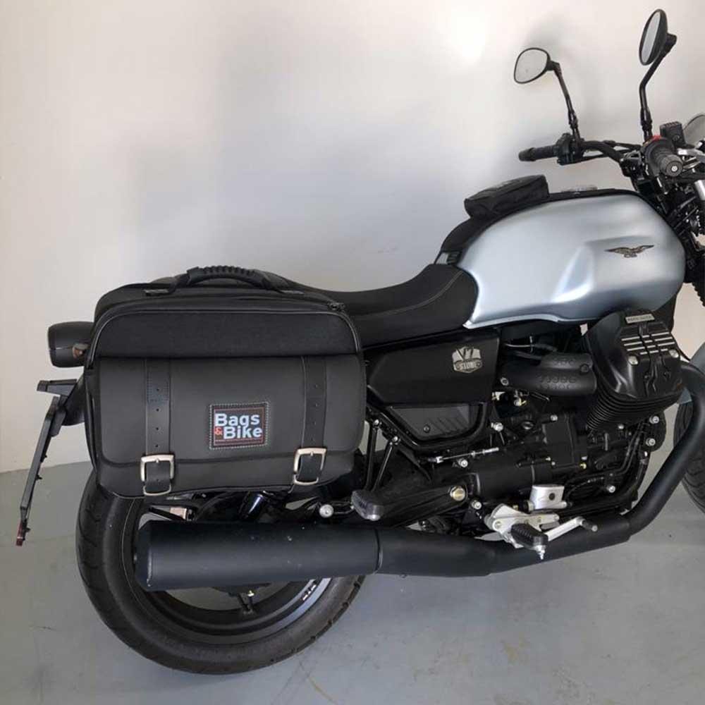 Panniers for Moto Guzzi V7 850 2021-25, pair of TRAVEL side bags - Image 2