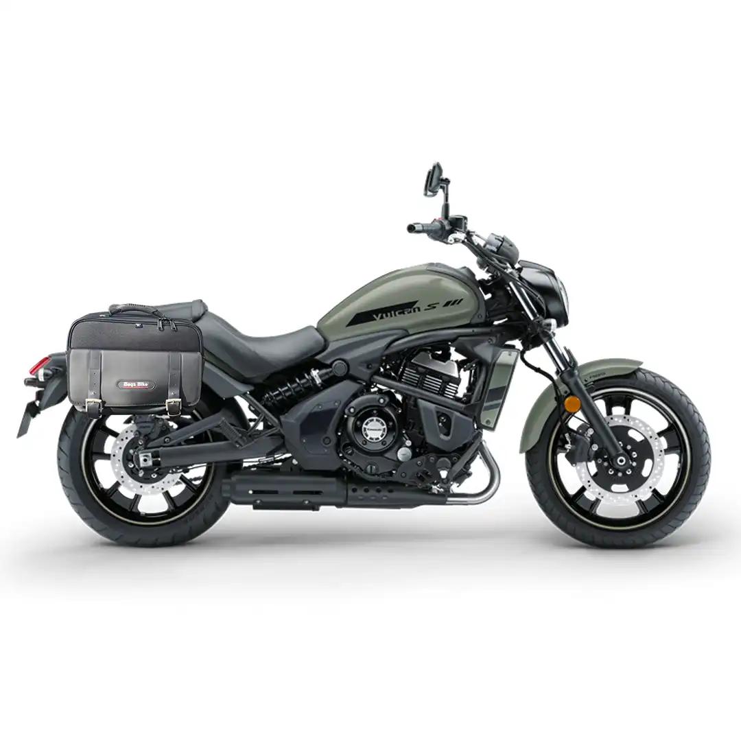 Panniers for Kawasaki Vulcan 650, pair of TRAVEL side bags - Image 2