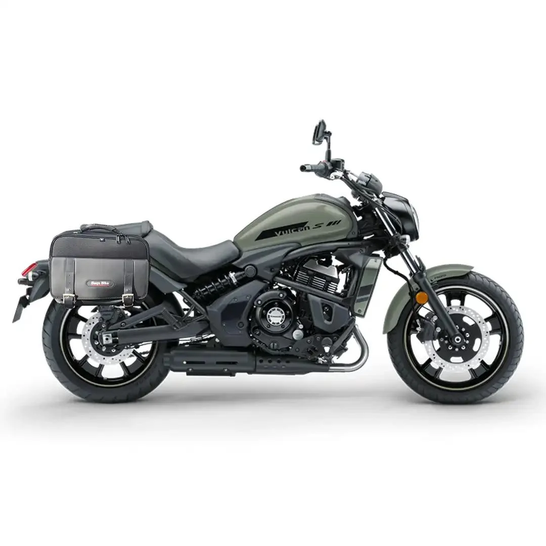 Panniers for Kawasaki Vulcan 650, pair of TRAVEL side bags - Image 2