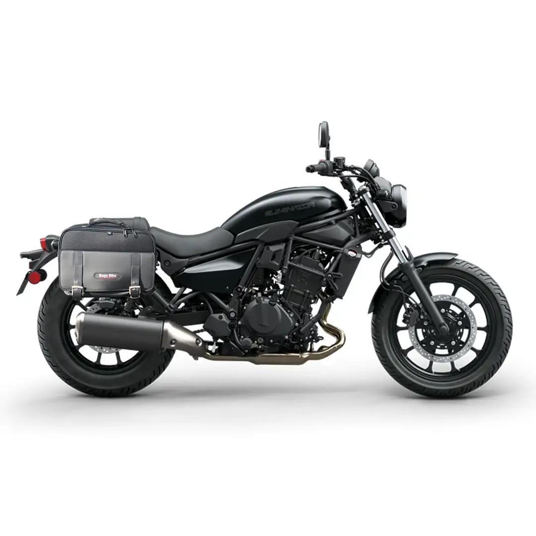 Panniers for Kawasaki Eliminator, pair of TRAVEL side bags - Image 2