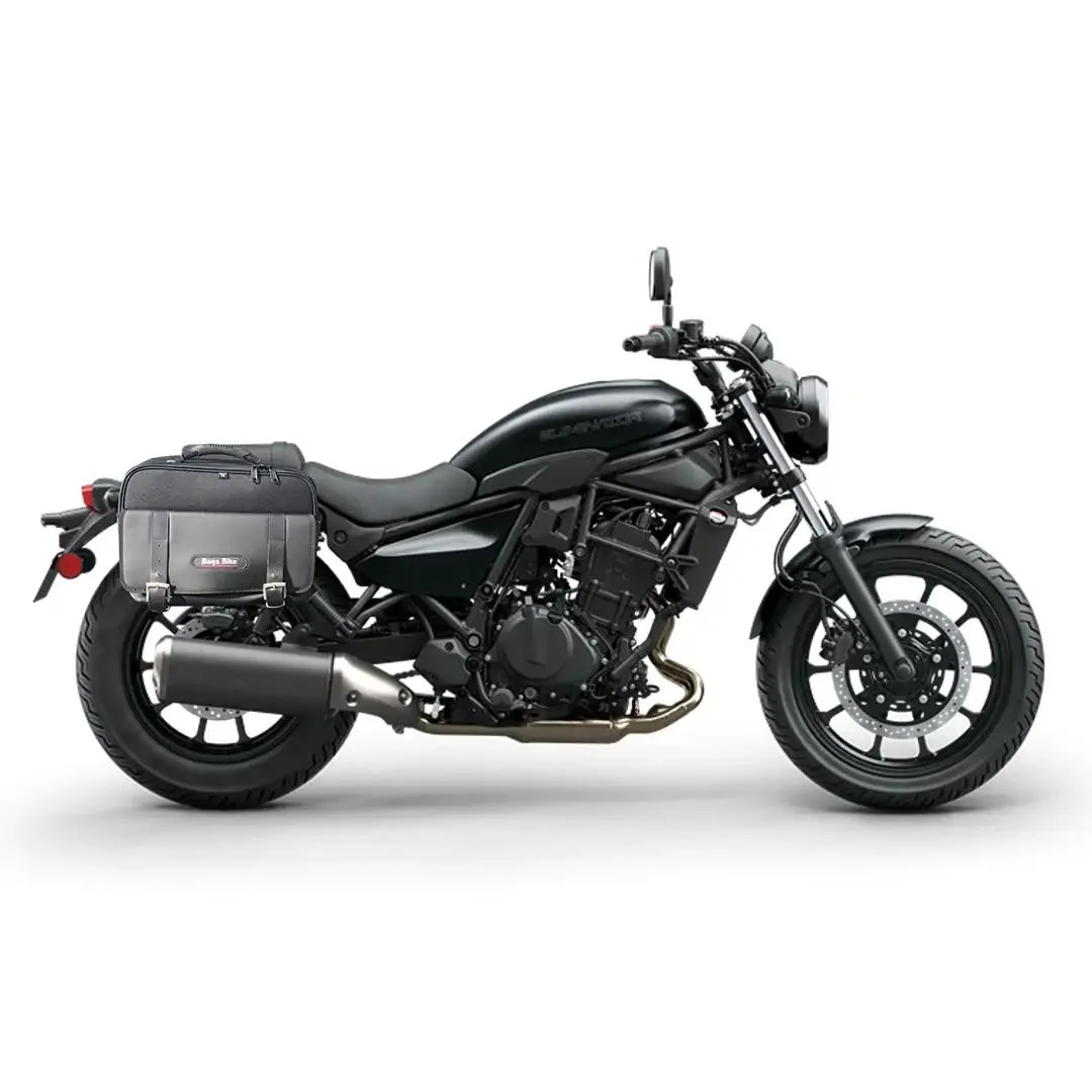 Panniers for Kawasaki Eliminator, pair of TRAVEL side bags - Image 2