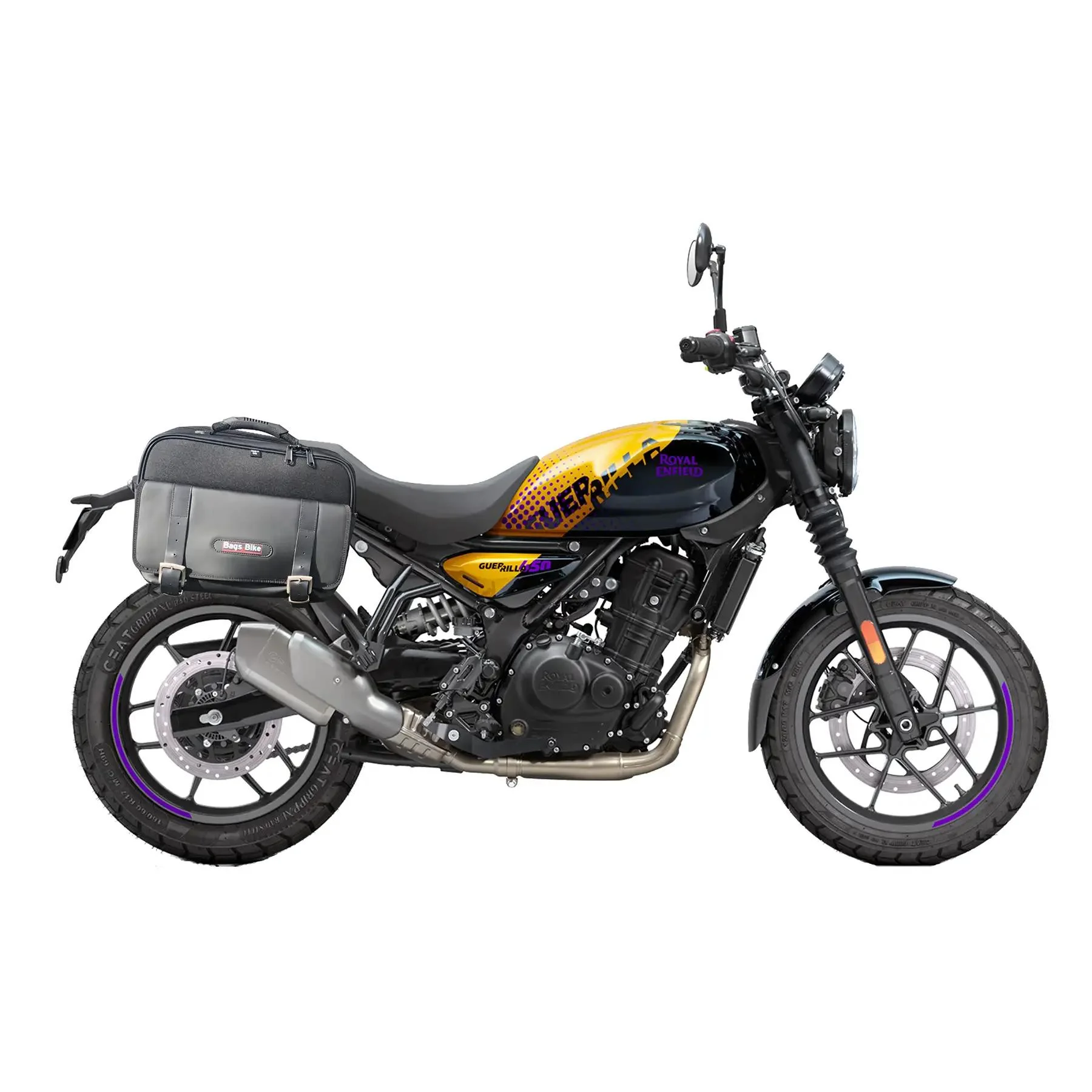 Panniers for Royal Enfield Guerrilla, pair of TRAVEL side bags - Image 2