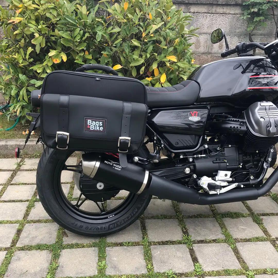 Panniers for Moto Guzzi V7 Special Edition, pair of TRAVEL side bags - Image 3