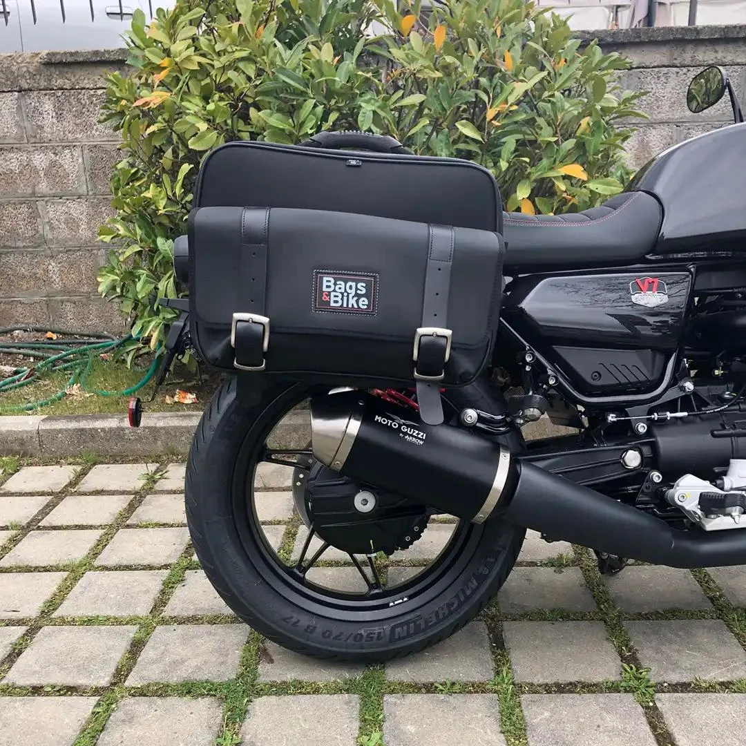 Borse laterali per Moto Guzzi V7 Special Edition, coppia di borse TRAVEL - immagine 4