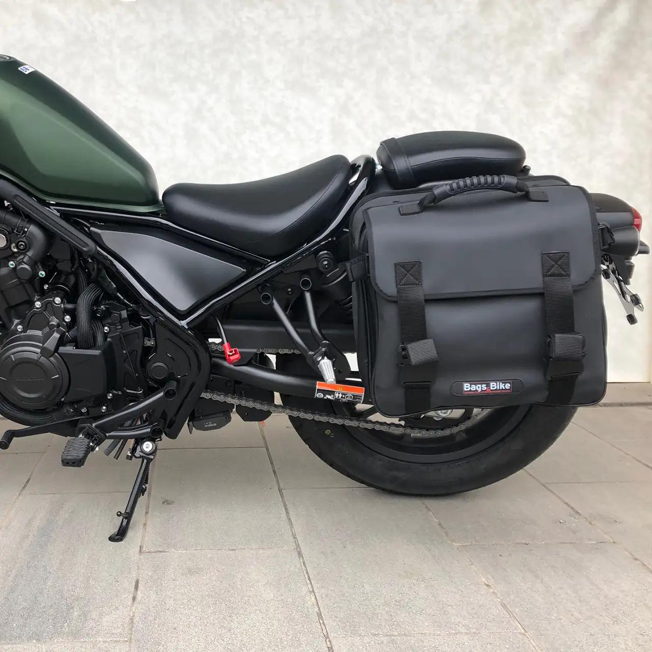 Panniers for Honda Rebel 500, pair of TREKKER side bags - Image 3
