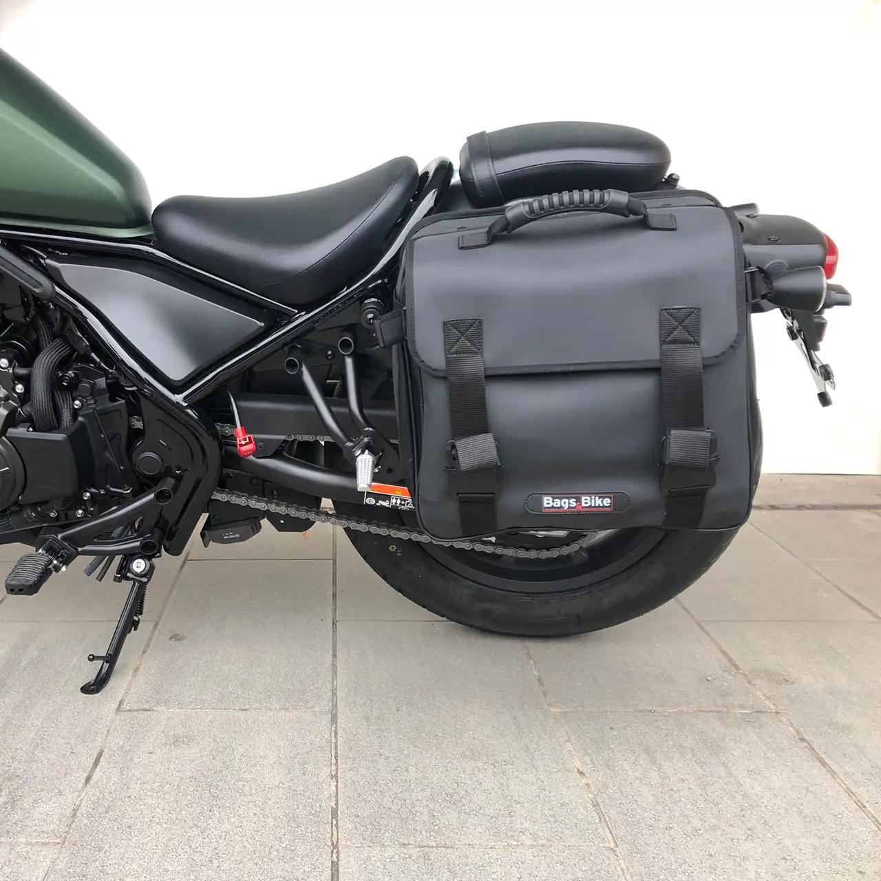 Panniers for Honda Rebel 500, pair of TREKKER side bags - Image 5