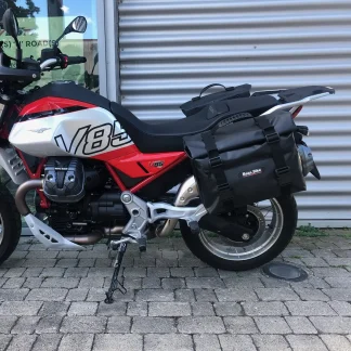 Panniers for Moto Guzzi V85 Strada E TT 2025, pair of AMIATA side bags