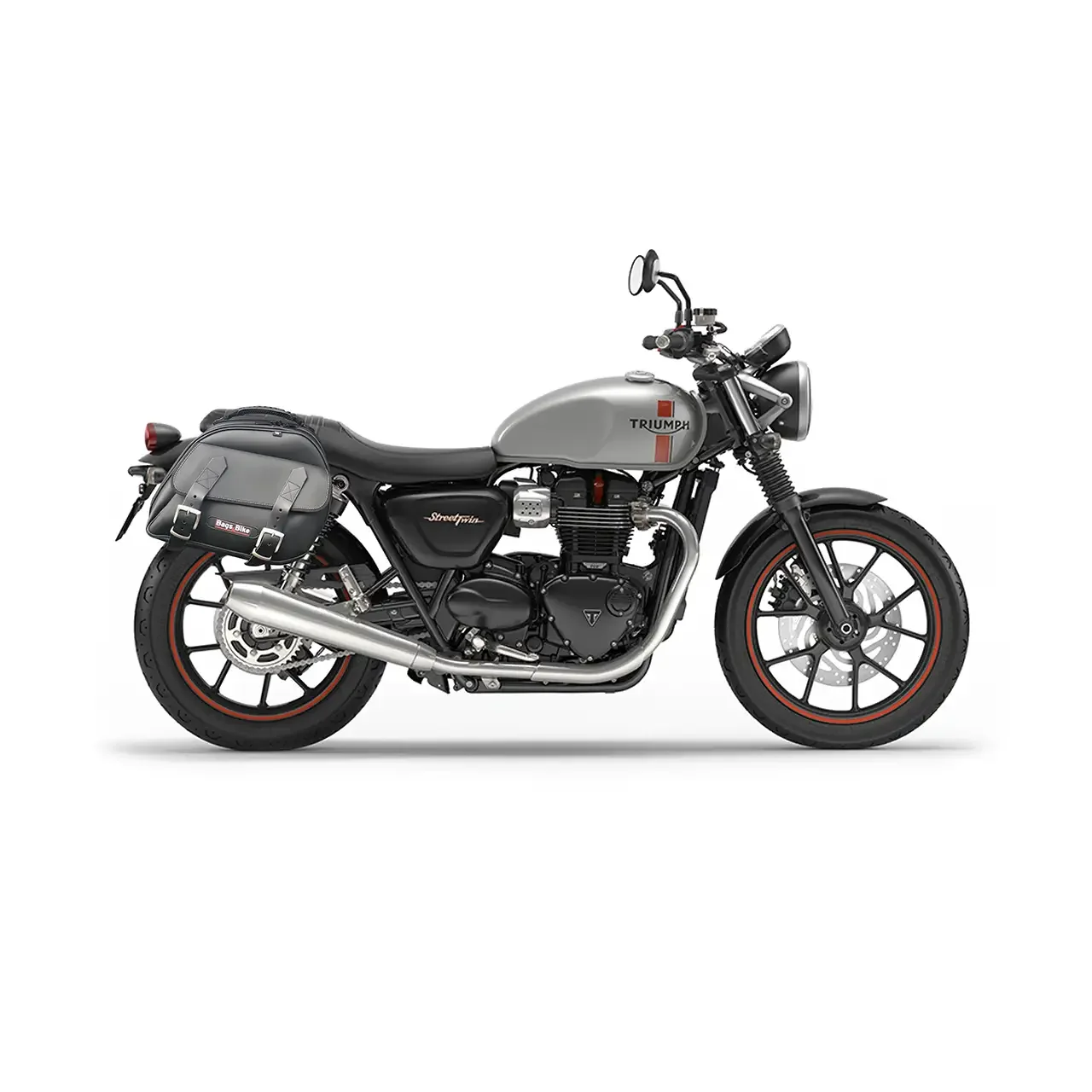 Panniers for Triumph Street Twin 900, pair of EXPLORER in Black side bags - Image 2