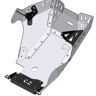 Street Engine Guard for Ducati DesertX Brushed Aluminum