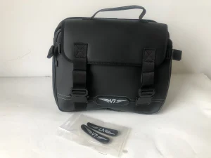 Bags and Bike customizable motorcycle bag with interchangeable brand patch