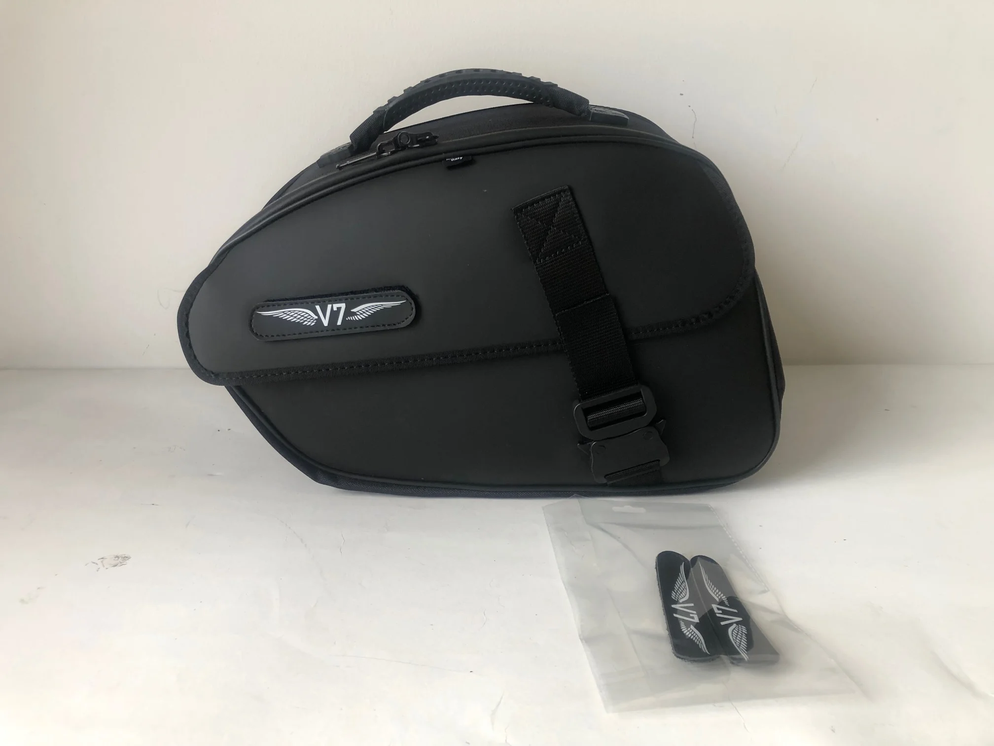 Bags & Bike CENTAURO bag with Moto Guzzi V7 patch and spare patches