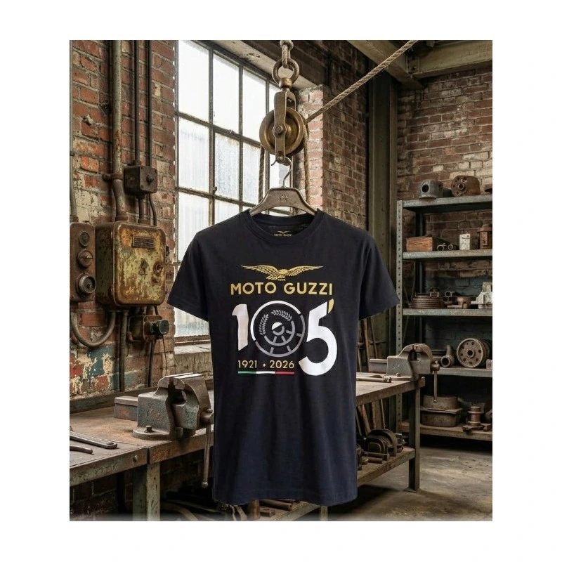Women's 105th Anniversary Moto Guzzi T-Shirt - Image 3