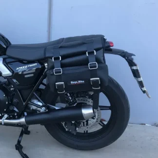 Panniers for Triumph Speed Twin 900 2025-26, pair of CAMION in Leather side bags